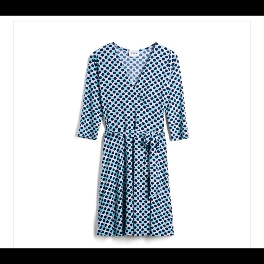 Leota Dariah Faux Wrap Jersey Dress